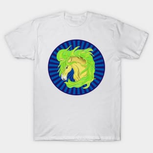 Horse Totem Animal Variant Yellow T-Shirt